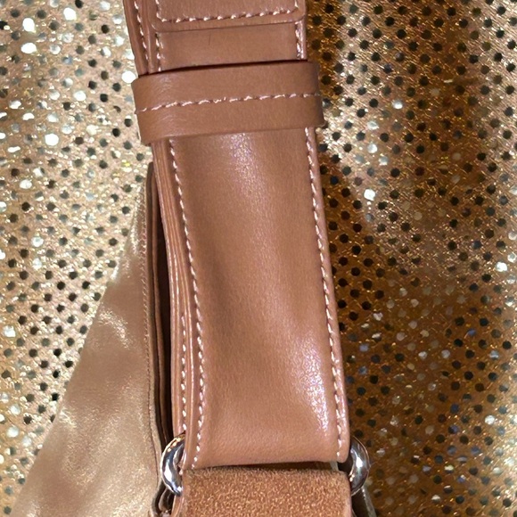 Ted Baker London Tan Hobo Bag w/Buckle Accent Approx. 14” x 11” x 3” EUC - Picture 7 of 14